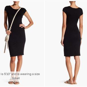 Velvet Torch Cap Sleeve Bodycon Dress